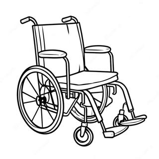 Wheelchair Coloring Page | Wheelchair coloring page