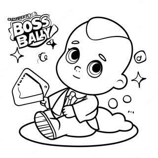 Adventurous Boss Baby Coloring Page | Boss Baby 2 coloring page