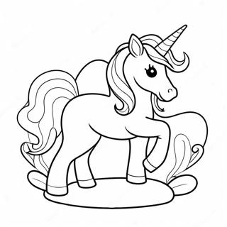 Unicorn Valentine Coloring Page | Unicorn Valentine coloring page