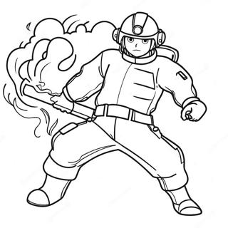 Fire Force Coloring Page | Fire Force coloring page