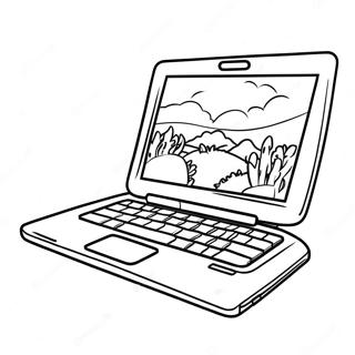 Laptop Coloring Page | Laptop coloring page