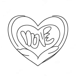 Share the Love Logo Coloring Page | Share the Love Logo coloring page