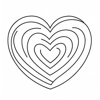Colorful Share the Love Heart Coloring Page | Share the Love Logo coloring page