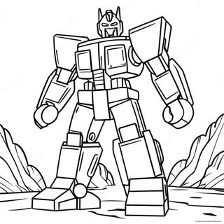 Lego Transformer Coloring Page | Lego Transformer coloring page