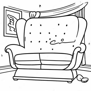 Nugget Couch Build Coloring Page | Nugget Couch Builds coloring page