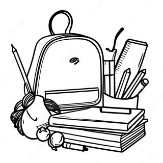 Back to School Night Coloring Page | Back to School Night coloring page