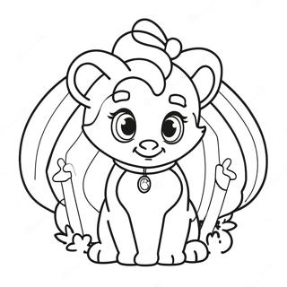 Rainbow Ruby Coloring Page | Rainbow Ruby coloring page