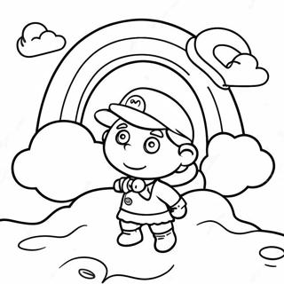 Colorful Rainbow Ruby Adventure Coloring Page | Rainbow Ruby coloring page