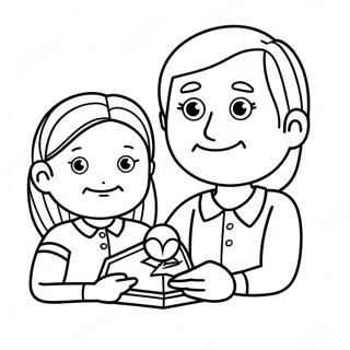 Teachers Day Coloring Page | Teachers Day coloring page