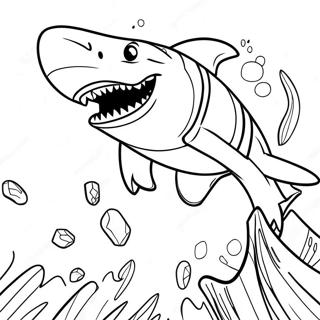 Megalodon Monster Jam Coloring Page | Megalodon Monster Jam coloring page