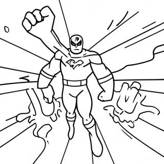 Thundermans Superhero Action Coloring Page | Thundermans coloring page