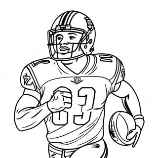 Jalen Ramsey in Action Coloring Page | Jalen Ramsey coloring page