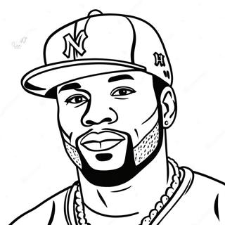 50 Cent Coloring Page | 50 Cent coloring page