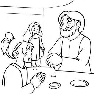 Sunday School Bible Story Coloring Page | Sunday School coloring page