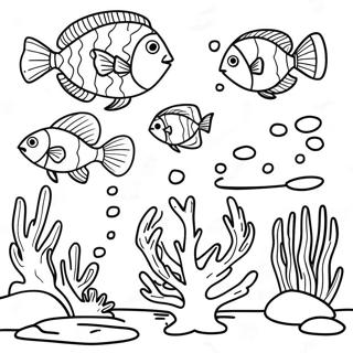 Coral Reef Coloring Page | Coral Reef coloring page