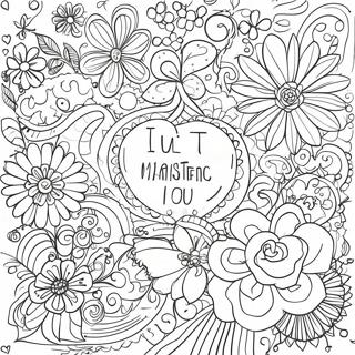 Inspirational Quotes Coloring Page | Positive Quotes coloring page