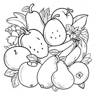 Healthy Plate Coloring Pages