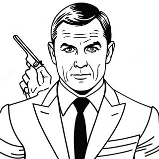 James Bond Coloring Page | James Bond coloring page
