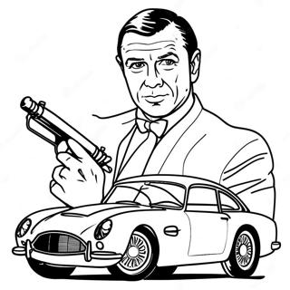 James Bond Páginas para Colorear