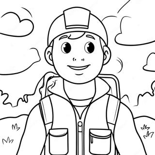 Adventurous Ryan Coloring Page | Ryan coloring page