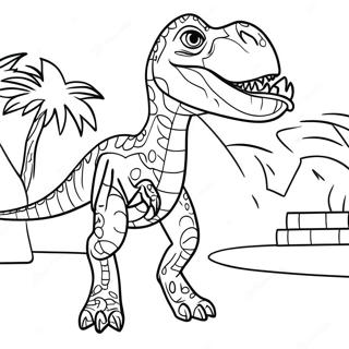 Indoraptor Jurassic World Coloring Page | Indoraptor Jurassic World coloring page