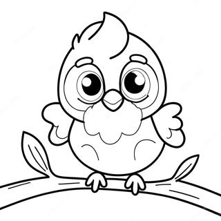 Cute Bird Coloring Page | Cute Bird coloring page