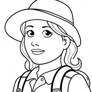 Adventurous Amelia Coloring Page | Amelia coloring page
