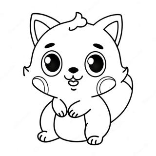Cute Pomni Character Coloring Page | Pomni coloring page