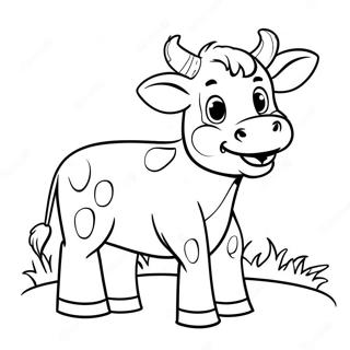 Chick-fil-A Cow Mascot Coloring Page | Chick-fil-A coloring page