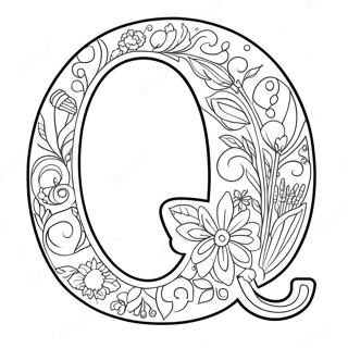 Letter Q Coloring Page | Letter Q coloring page