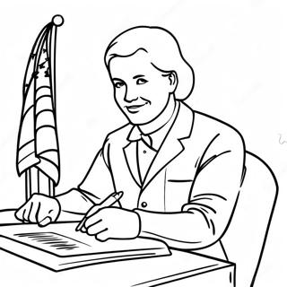Citizenship Pledge Coloring Page | Citizenship coloring page
