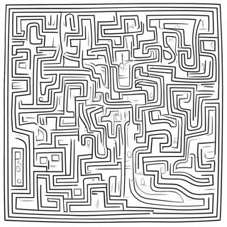 Maze Coloring Page for Kids | Maze coloring page