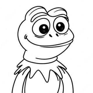 Kermit the Frog Coloring Page | Kermit coloring page