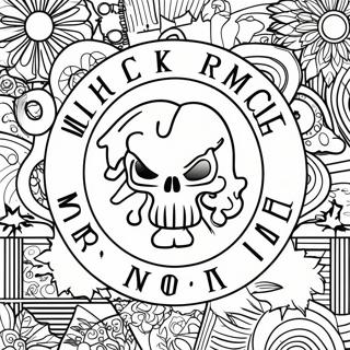 My Chemical Romance Logo Coloring Page | My Chemical Romance coloring page