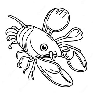 Crawfish Coloring Page | Crawfish coloring page