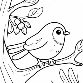 Spring Bird Coloring Page | Spring Bird coloring page
