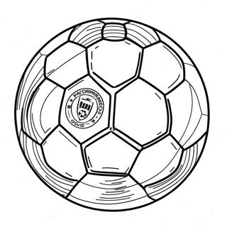 Soccer Logo Coloring Page | Soccer Logo coloring page