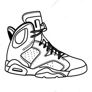 Jordan 6 Outline Coloring Pages