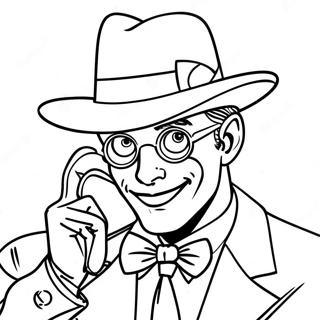 Riddler Coloring Page | Riddler coloring page