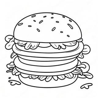 Wendy's Delicious Burgers Coloring Page | Wendy's coloring page