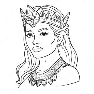 Fierce Slay Queen Coloring Page | Slay coloring page