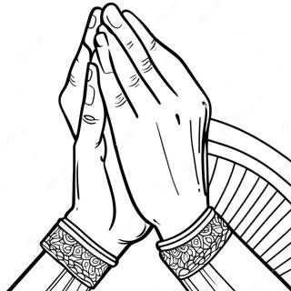 Praying Hands Coloring Page | Praying Hands coloring page