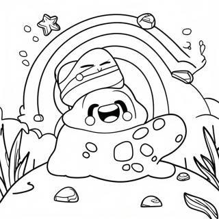 Rainbow Rocks Coloring Page | Rainbow Rocks coloring page