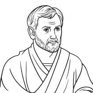 Paul Coloring Page | Paul coloring page