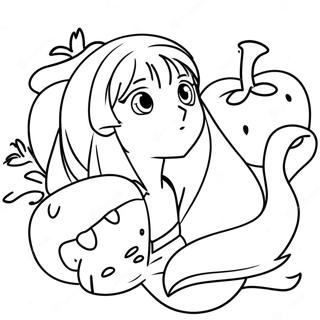 Fruits Basket Anime Coloring Page | Fruits Basket Anime coloring page