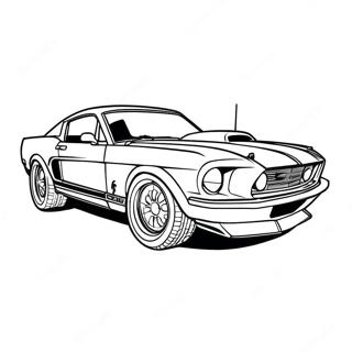 Mustang Rennwagen Malvorlagen