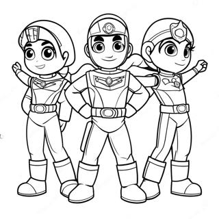 Rainbow Rangers Coloring Page | Rainbow Rangers coloring page
