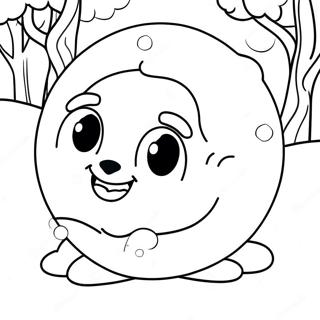 Snowball Coloring Page | Snowball coloring page