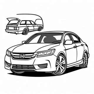 Honda Accord Páginas para Colorir