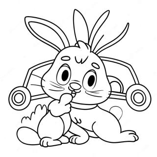Pagina da Colorare di Bugs Bunny e Lola Innamorati | pagina da colorare Amore Bugs Bunny e Lola